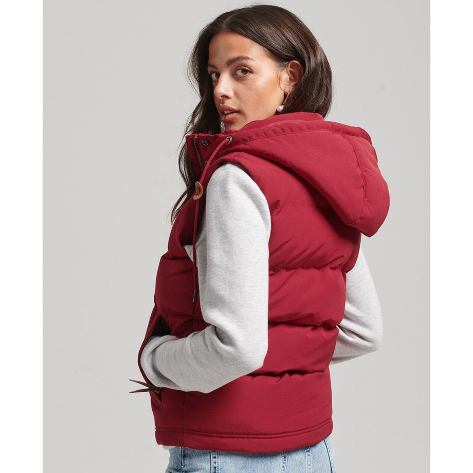 Superdry Everest Giacca Piumino Senza Maniche con Cappuccio  
