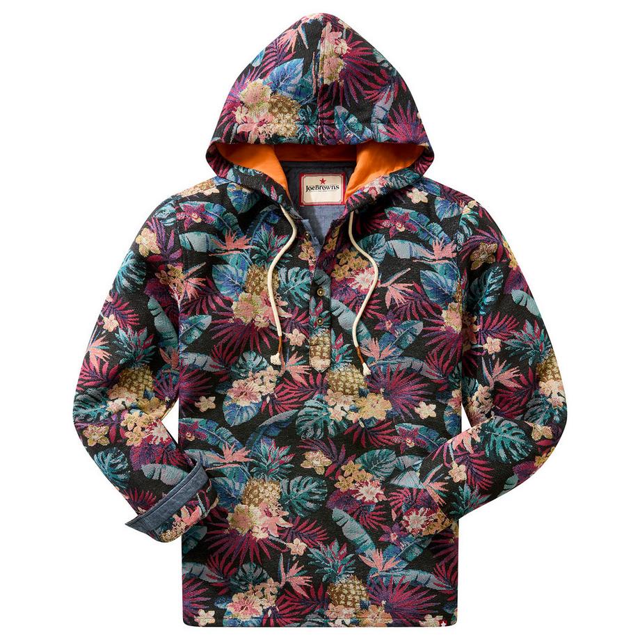 Joe Browns Felpa con cappuccio jacquard a fantasia tropicale  