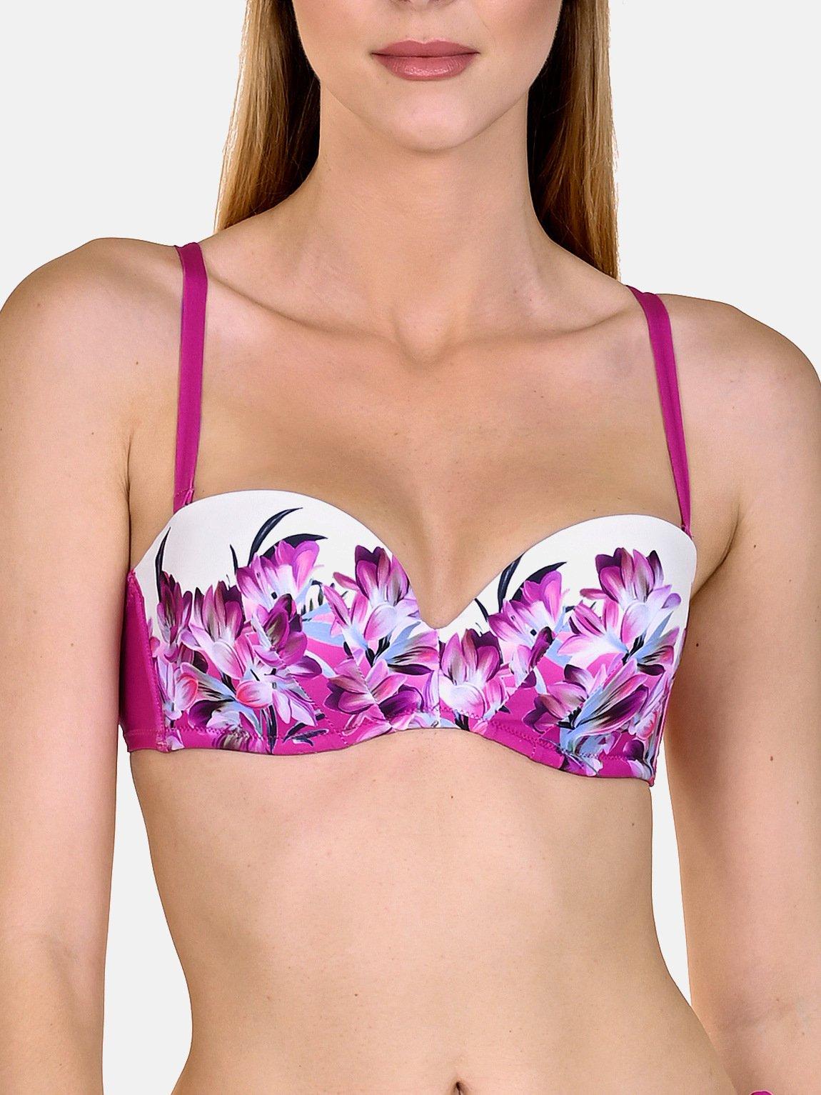 Image of Bandeau-bikini Balkon-form Vorgeformt Egina Damen Fuchsia B/38