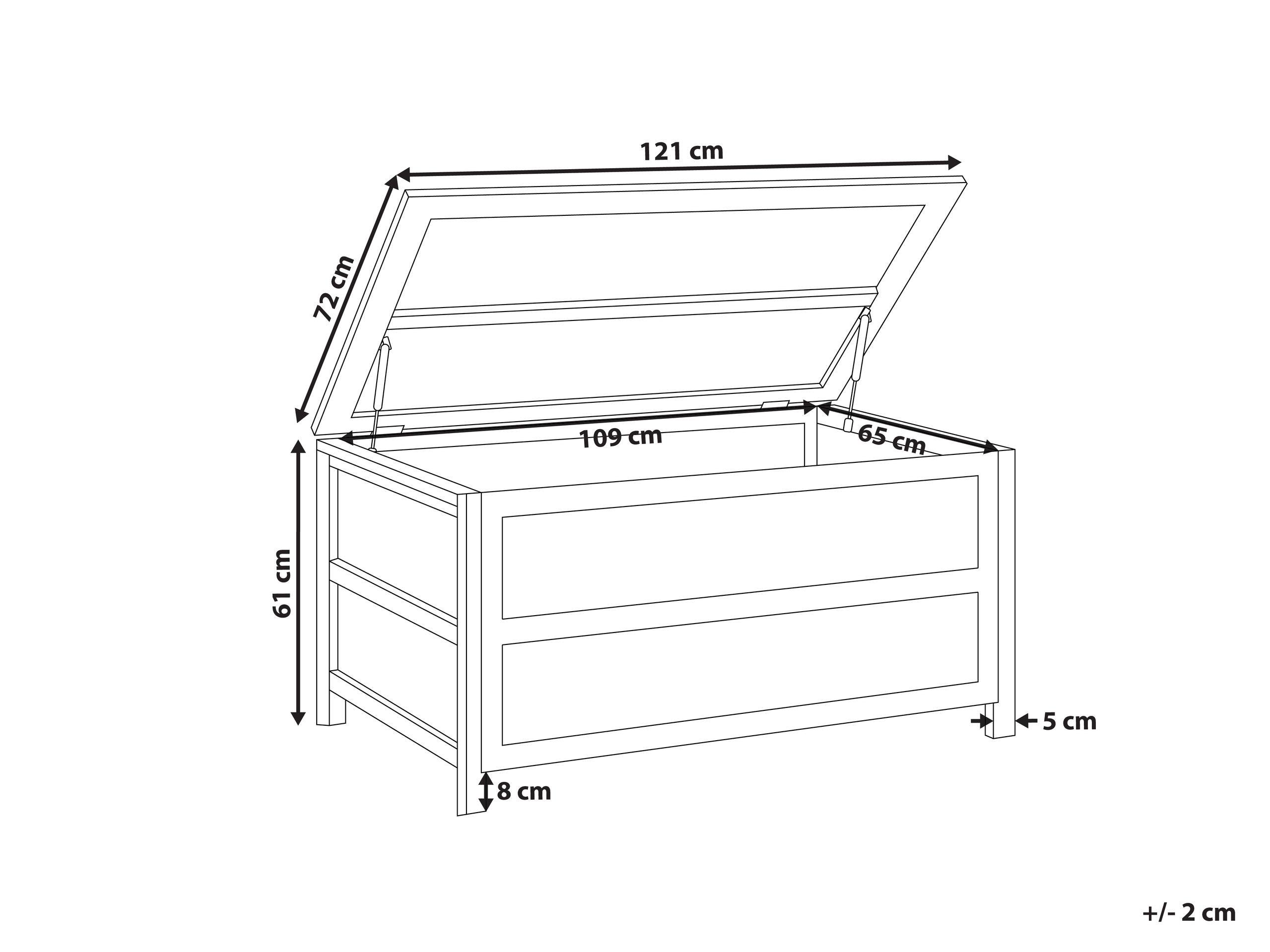 Beliani Cesta en Cemento Industriale ACATE  