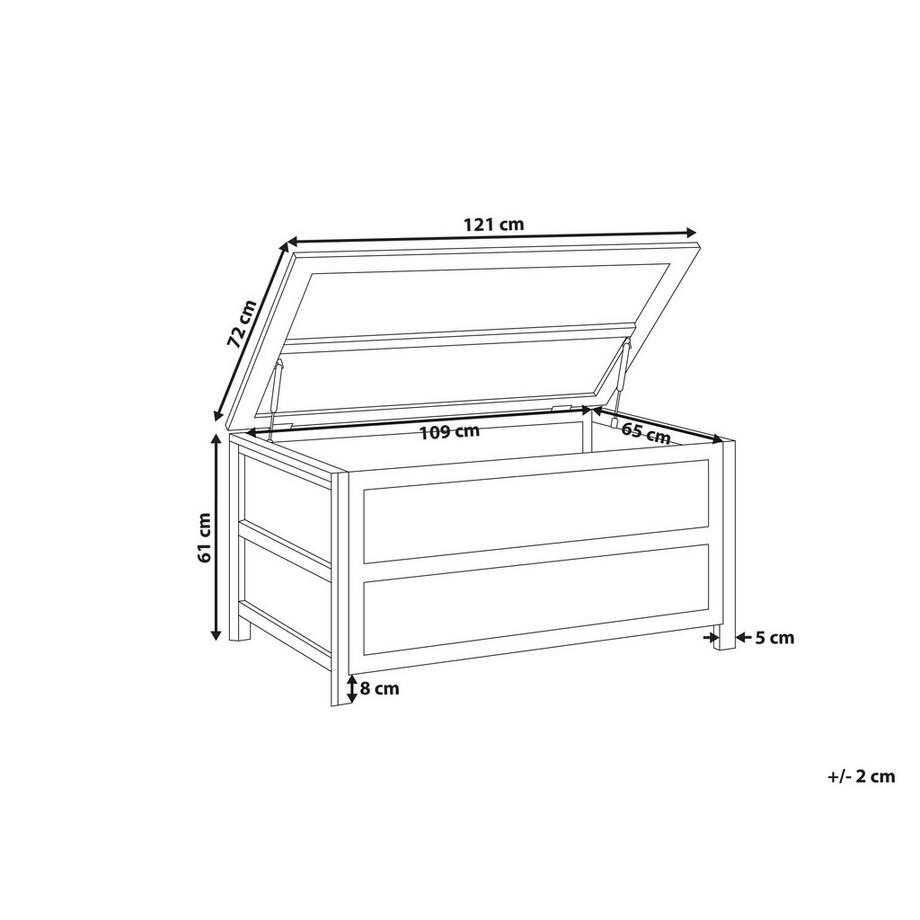 Beliani Aufbewahrungsbox aus Beton  ACATE  