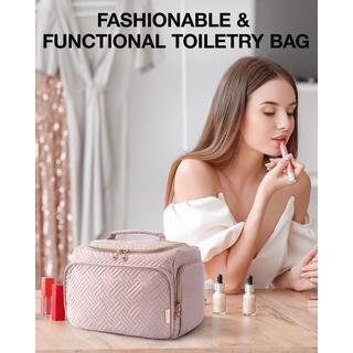 Only-bags.store Trousse de toilette de voyage, grand sac de voyage ouvert pour articles de toilette, maquillage, sac cosmétique avec poignée Trousse de toilette de voyage, grand sac de voyage ouvert pour articles de toilette, maquillage, sac cosmétique avec poignée 