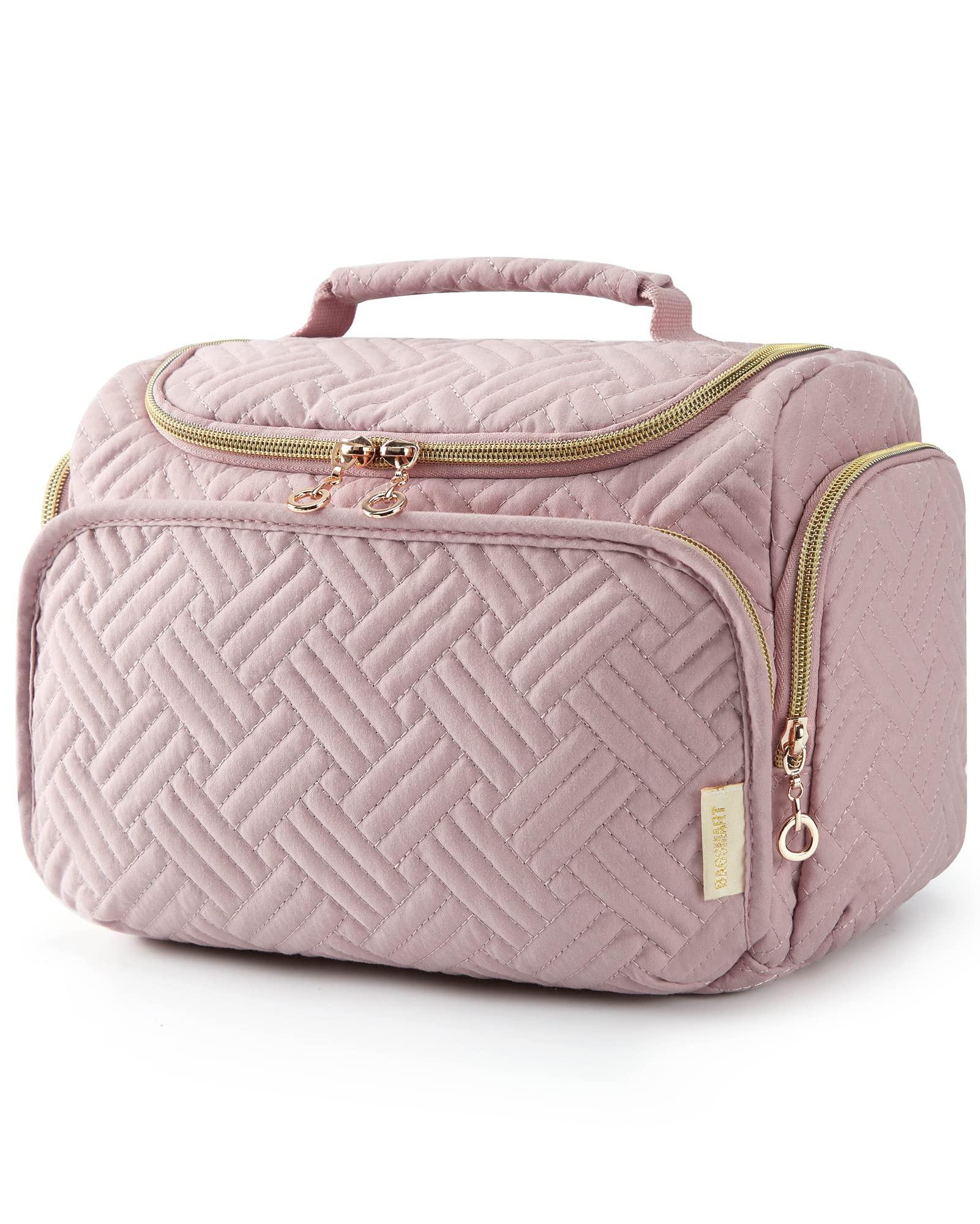 Only-bags.store Trousse de toilette de voyage, grand sac de voyage ouvert pour articles de toilette, maquillage, sac cosmétique avec poignée Trousse de toilette de voyage, grand sac de voyage ouvert pour articles de toilette, maquillage, sac cosmétique avec poignée 