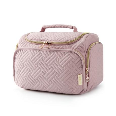 Only-bags.store Trousse de toilette de voyage, grand sac de voyage ouvert pour articles de toilette, maquillage, sac cosmétique avec poignée Trousse de toilette de voyage, grand sac de voyage ouvert pour articles de toilette, maquillage, sac cosmétique avec poignée 