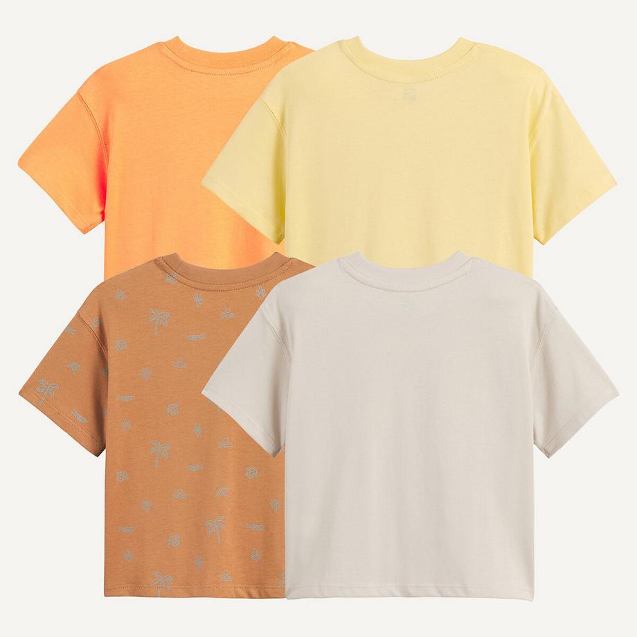 La Redoute Collections  4er-Set bedruckte Kurzarm-T-Shirts 