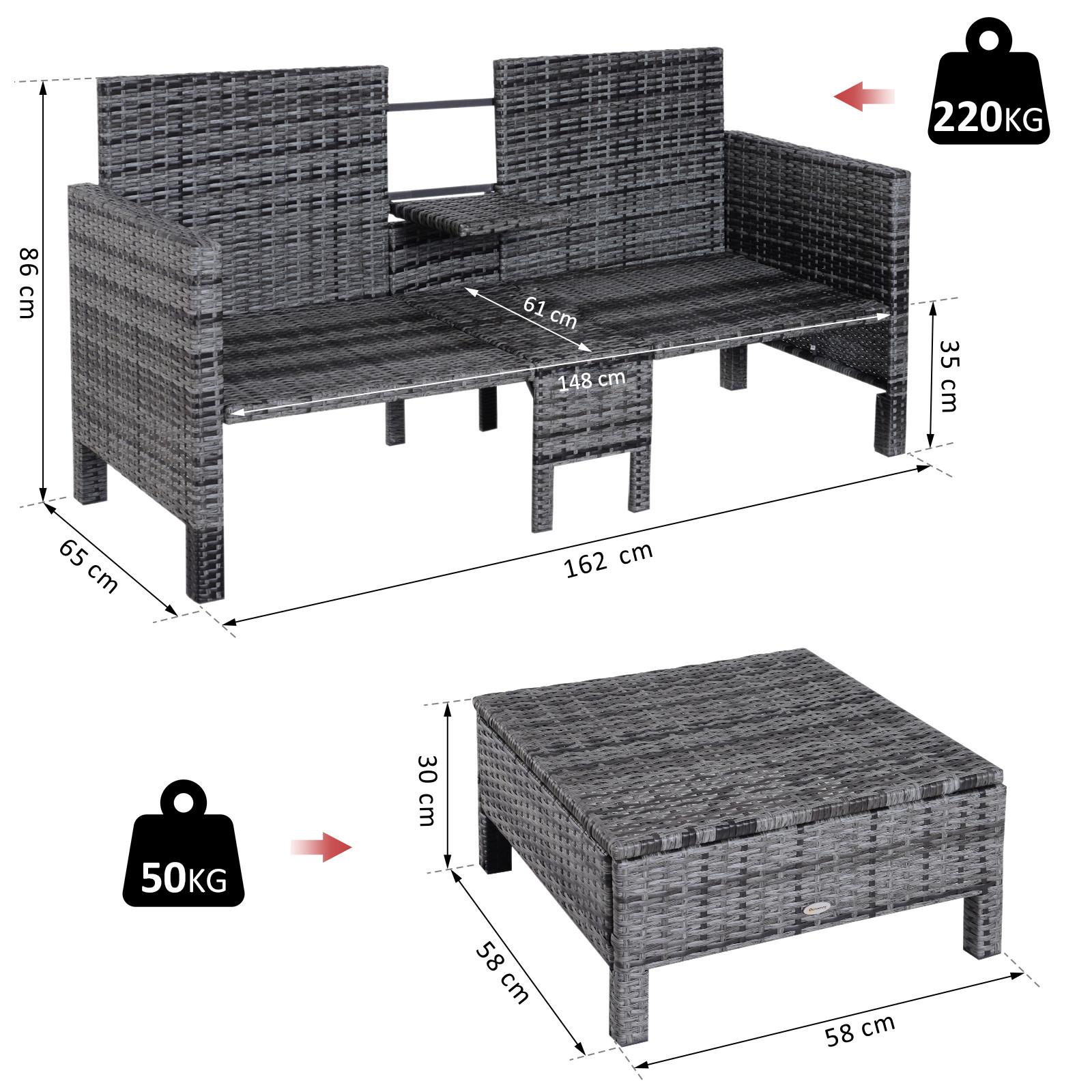 Outsunny Gartensofa  