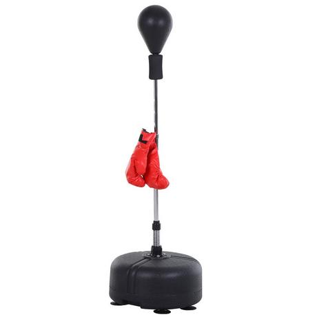 Northio  Punching Ball Set Stand Box Training Set 136-154 Cm Hauteur Réglable Avec 1 Paire De Gants Convient Aux Professionnels Et Débutants Noir 