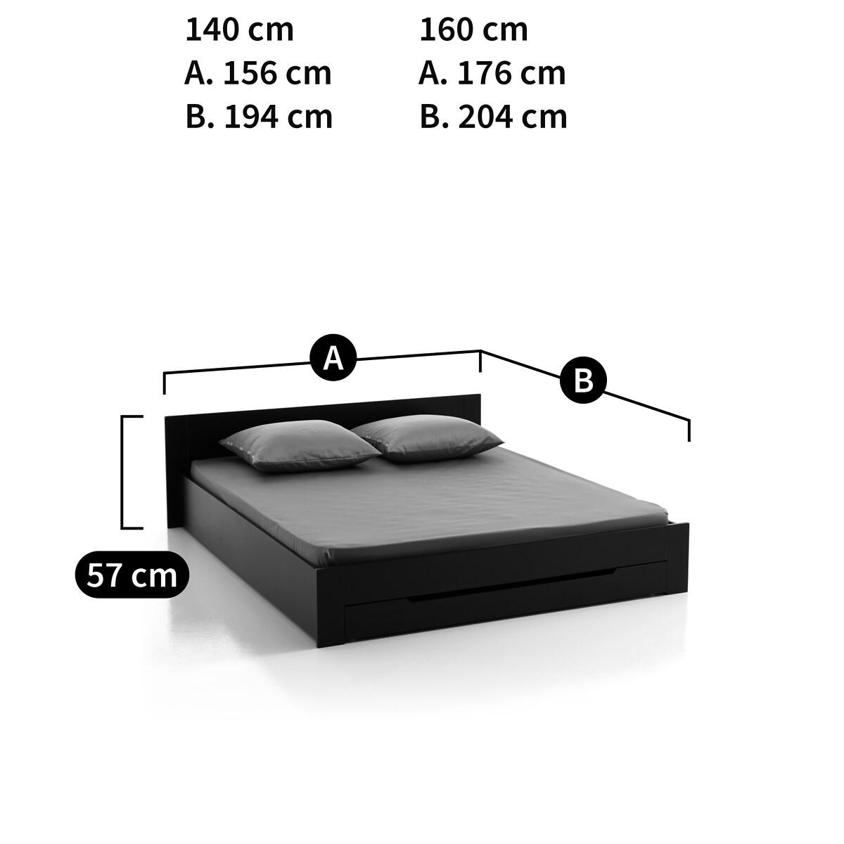 La Redoute Intérieurs Doppelbett Crawley mit Lattenrost und Schublade  