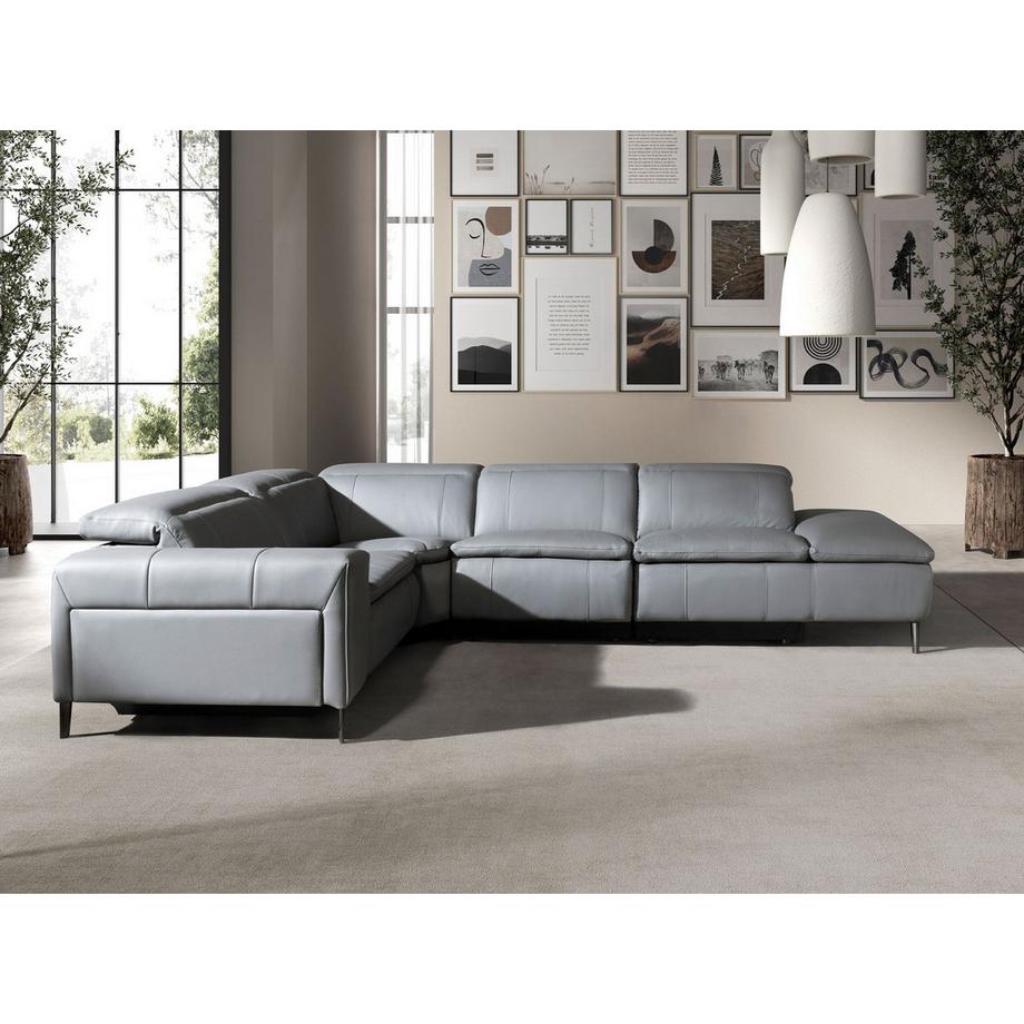 ANGEL CERDA Relaxsofa mit Chaiselongue rechts in Leder  