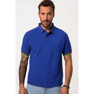 JP1880  Polo en maille piquée. Manches courtes et rayures -jusqu'à 8XL 