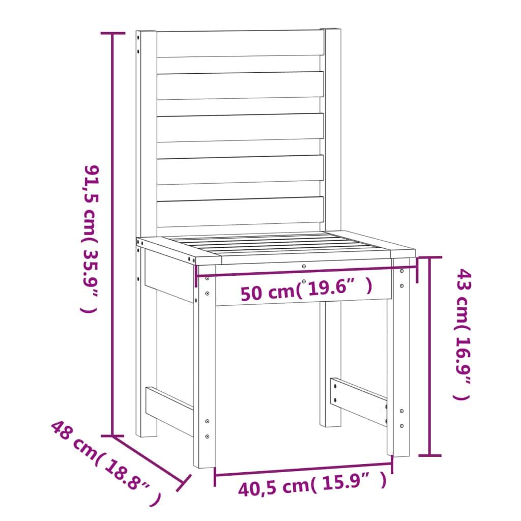 VidaXL sedia da giardino Legno  