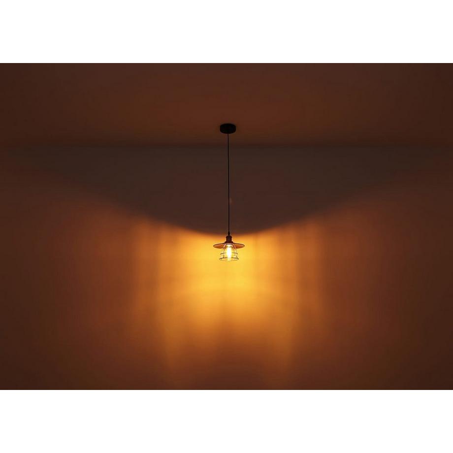 mutoni Lampe à suspension Viejo métal noir mat 3xE27  