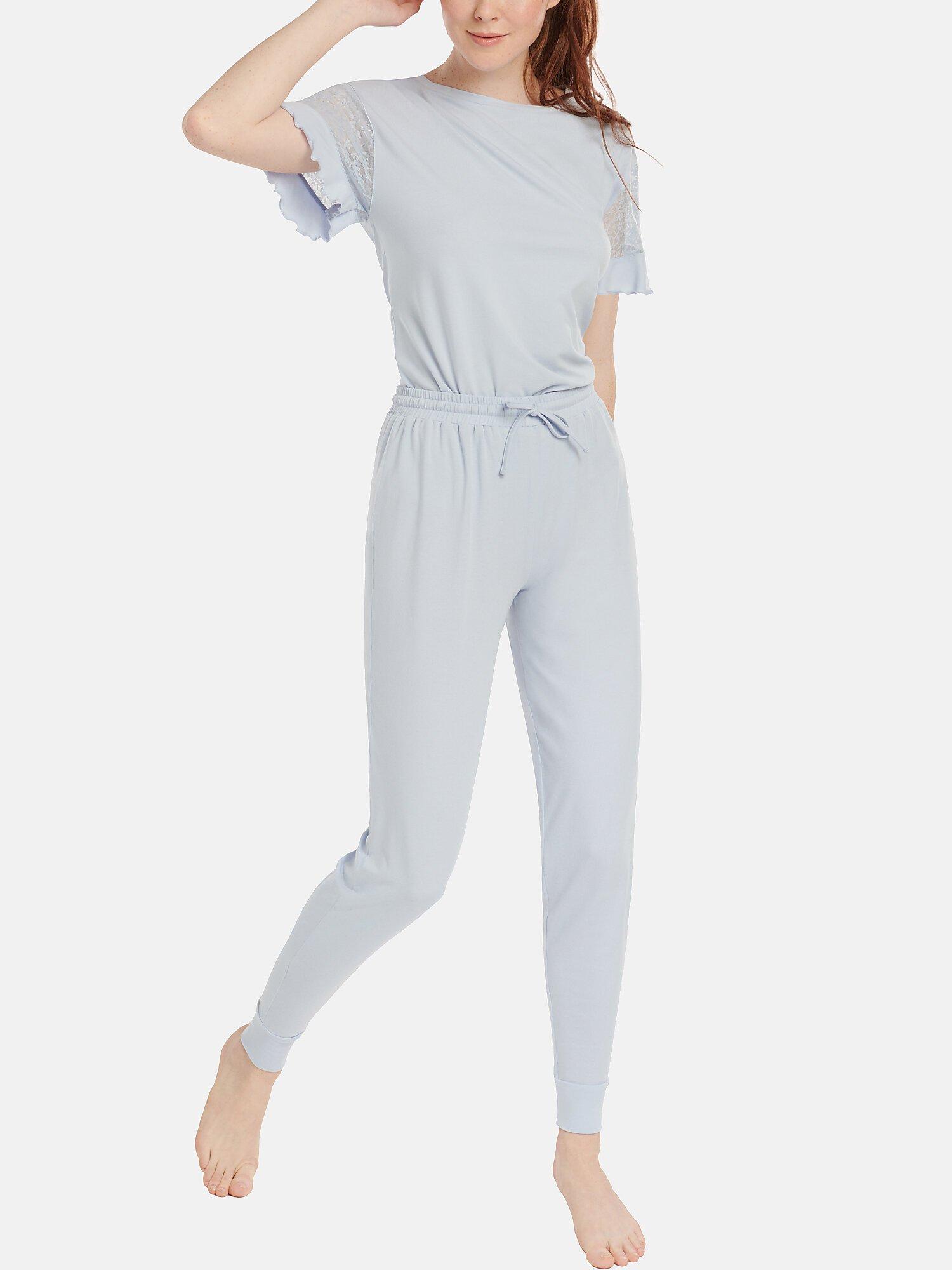 Lisca  Pyjama tenue d'intérieur pantalon top manches courtes Smooth 