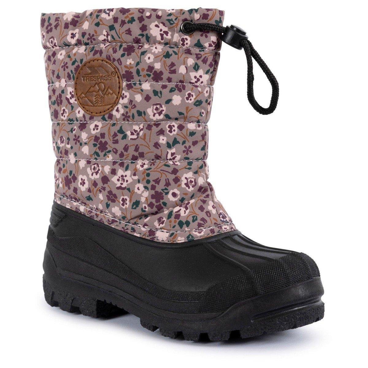 Image of Schneestiefel Remy, Blümchenmuster Unisex Braun 31