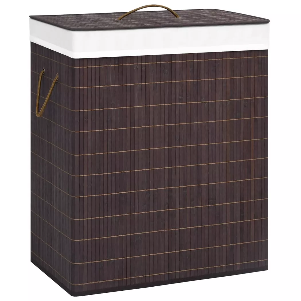 VidaXL - Panier à linge bambou, One Size, Marron