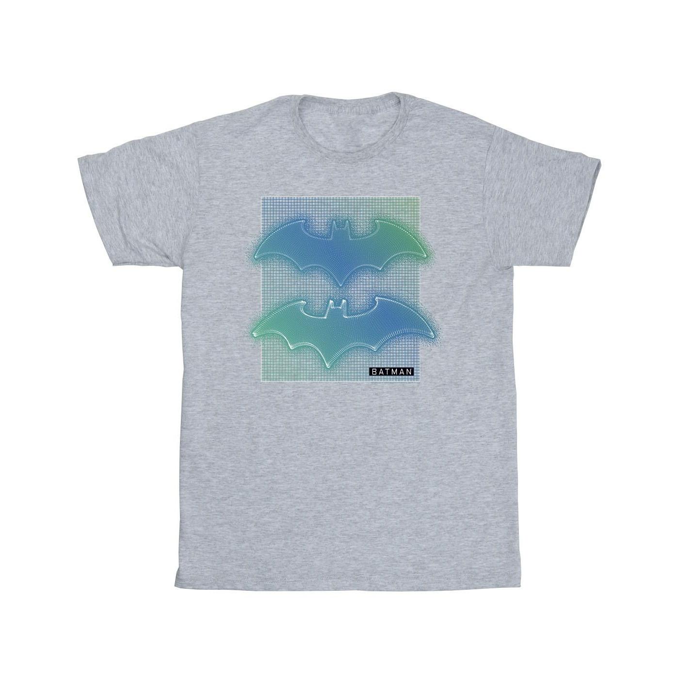 Image of Batman Grid Gradient Tshirt Mädchen Grau 104