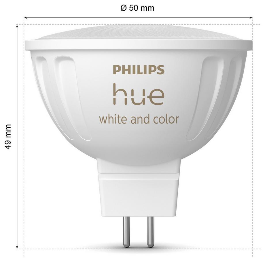 PHILIPS Hue White Color Ambiance GU5.3 MR16 12V 400lm 1er-Pack  