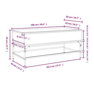 VidaXL Couchtisch metall  