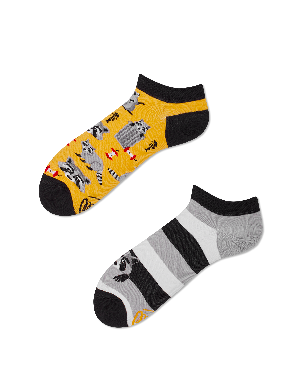 Image of Raccoon Bandit Sneakersocks - Herren Multicolor 43-46