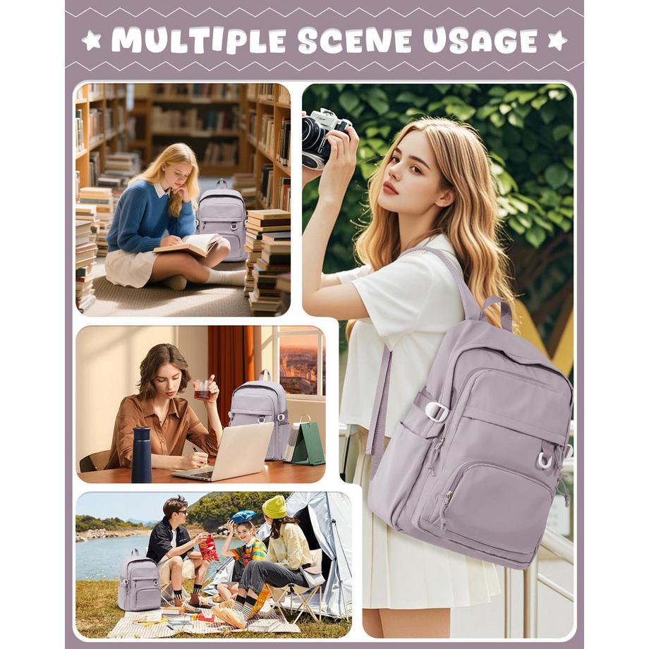 Only-bags.store Sac à dos scolaire léger pour adolescents  