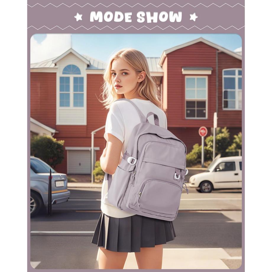 Only-bags.store Sac à dos scolaire léger pour adolescents  