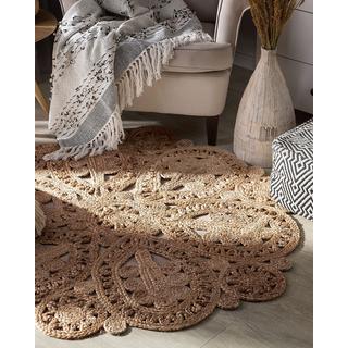 Beliani Tapis en Jute Boho BUCAK  