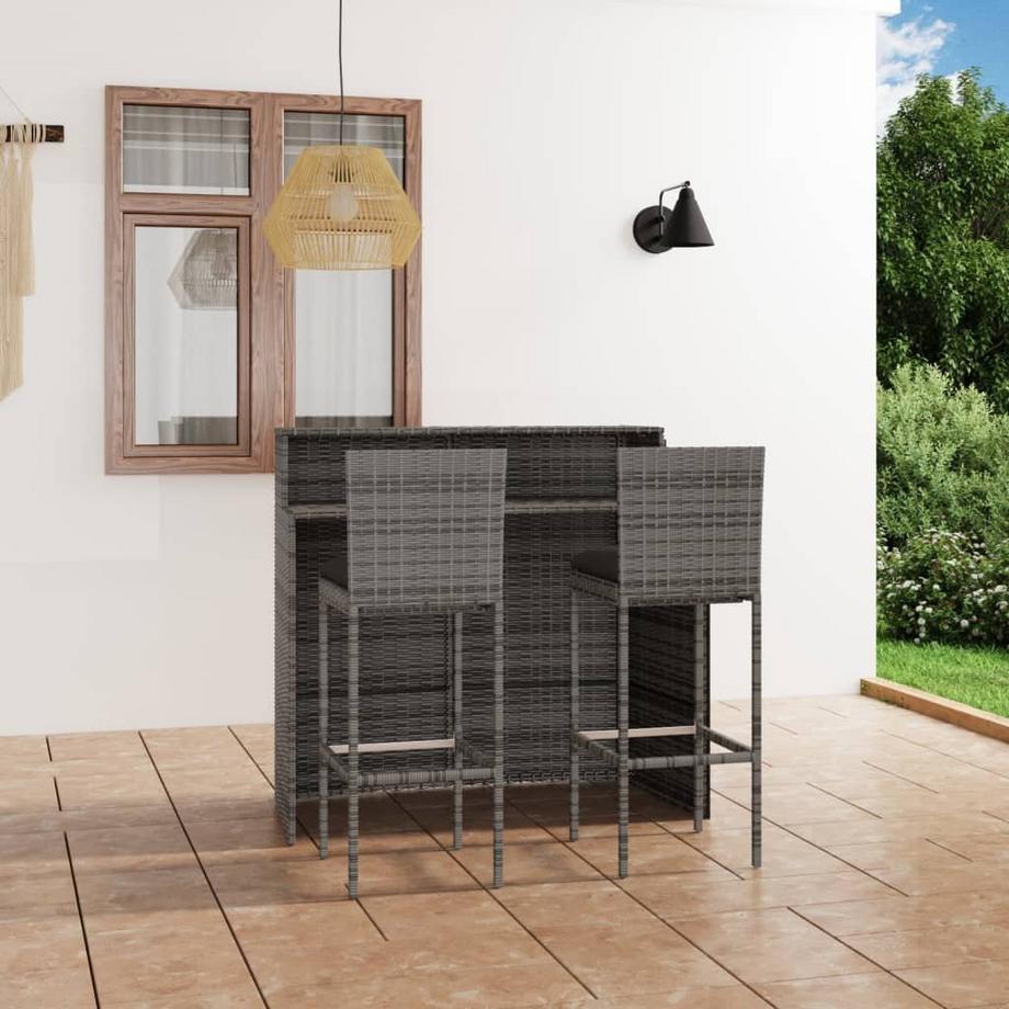 VidaXL angolo bar Polirattan  