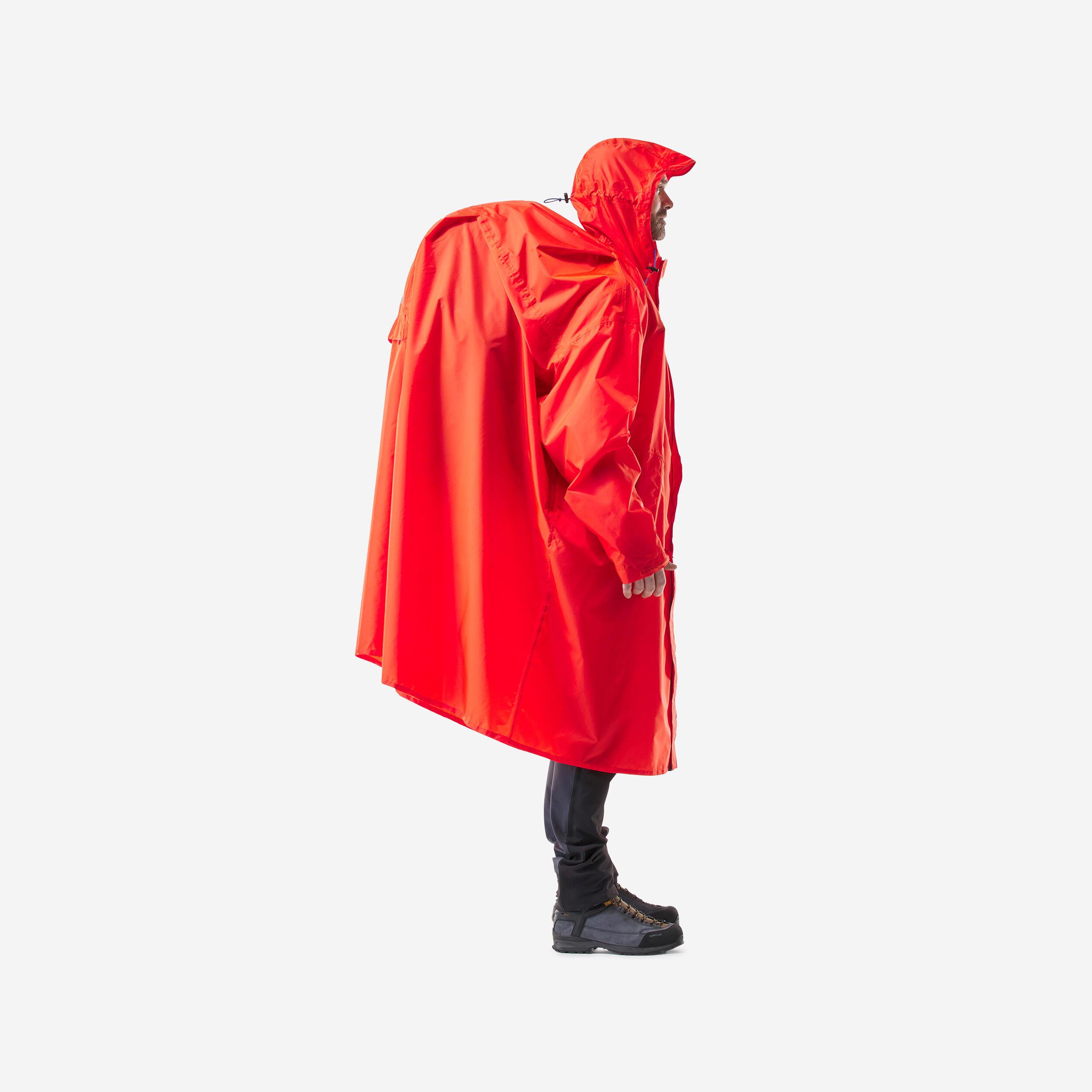 Image of Poncho - Mt 900 Unisex Dunkelrot ONE SIZE