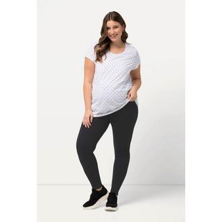 Ulla Popken Bellieva Leggings Jersey Vita Comoda Cotone Biologico  