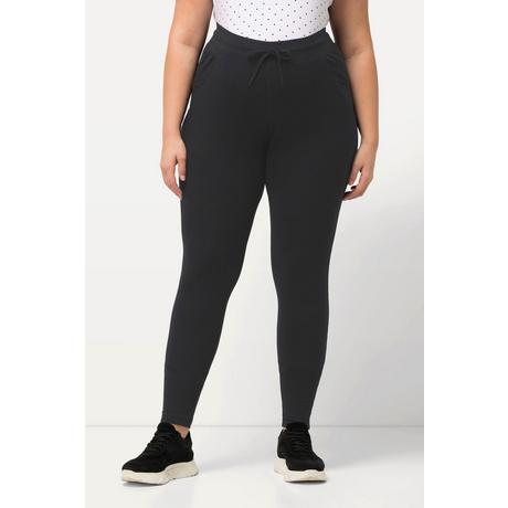 Ulla Popken Bellieva Leggings Jersey Vita Comoda Cotone Biologico  