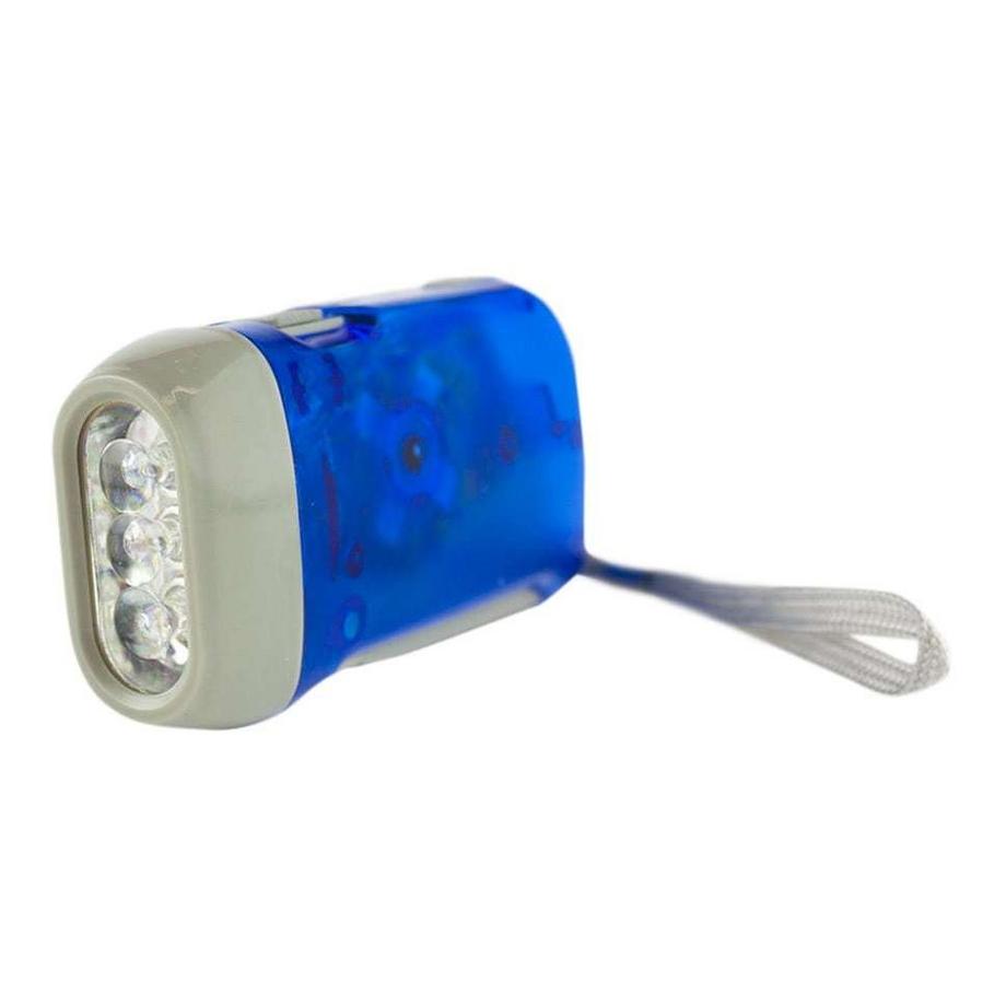 eStore  Handbetriebene LED-Taschenlampe - Blau 