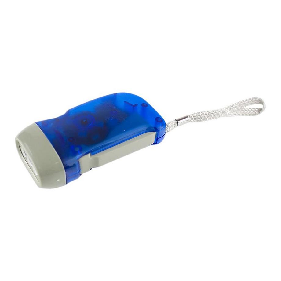 eStore  Handbetriebene LED-Taschenlampe - Blau 