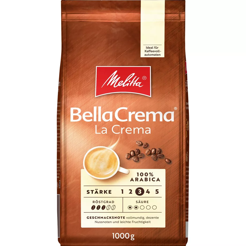 Melitta Bella Crema La Crema, 1000g ganze Bohne