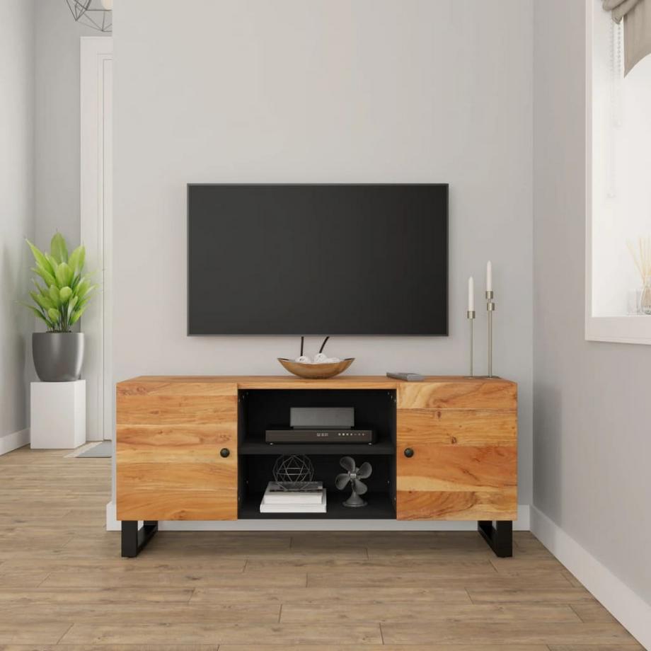 VidaXL Meuble tv bois d'acacia  