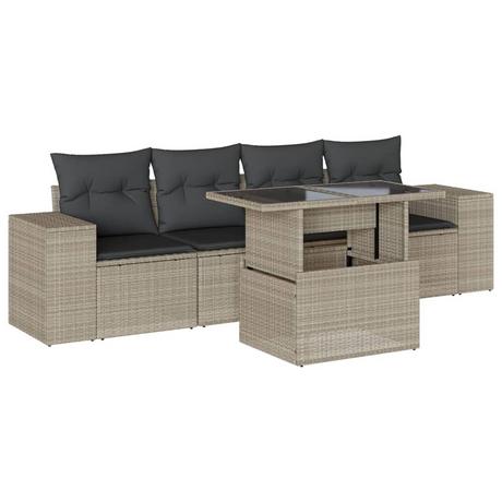 VidaXL Garten sofagarnitur poly-rattan  