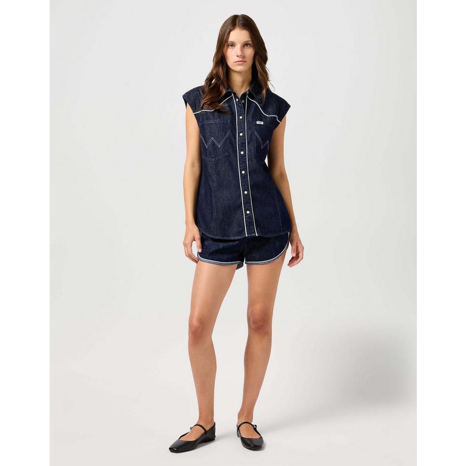 Wrangler Ärmelloses Jeanshemd  