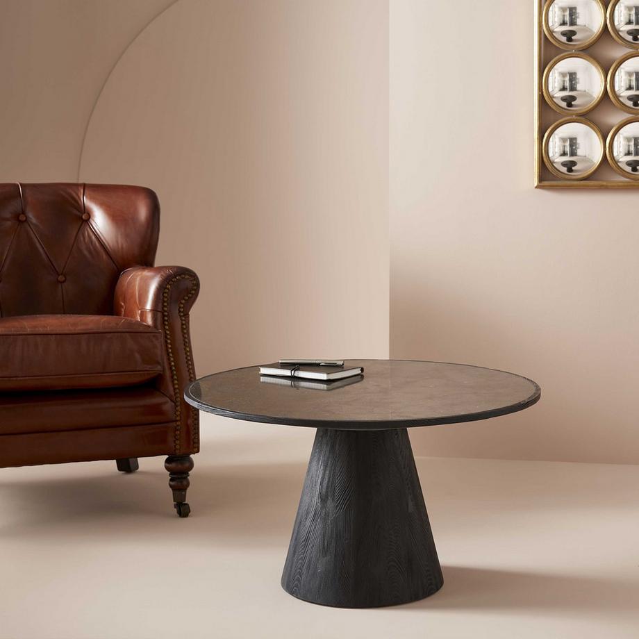 Calicosy Tavolino in rovere e pietra blu  - MAFRA  