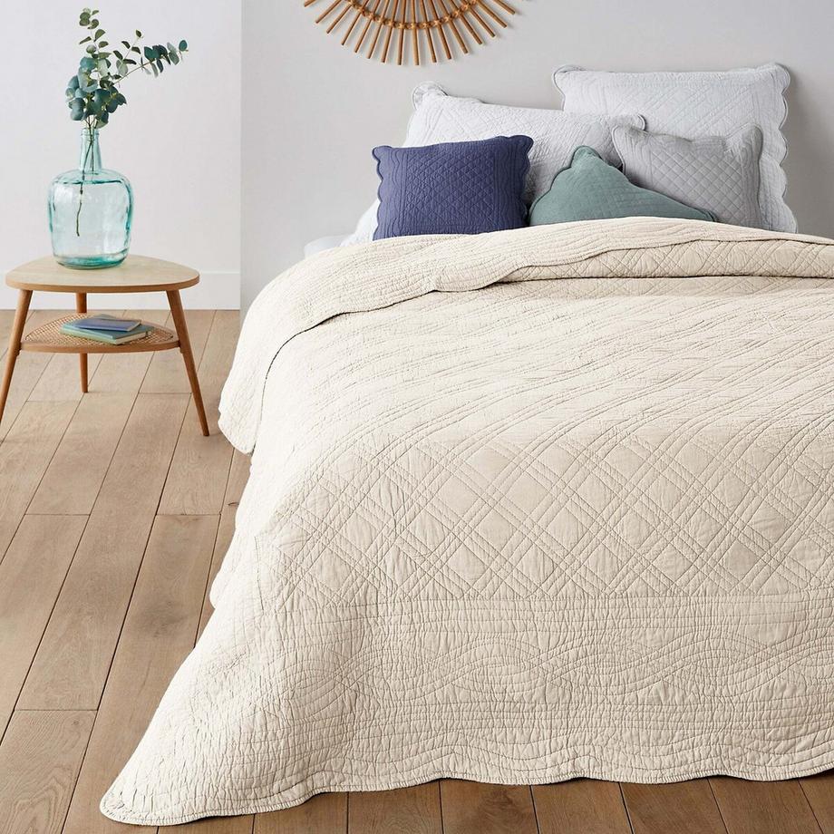 La Redoute Intérieurs Housse de coussin matelassée coton  