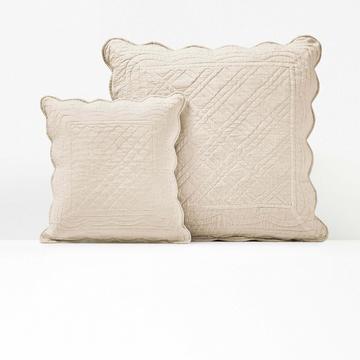 Housse de coussin matelassée coton