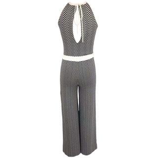 Bellemere New York  Jumpsuit Two-Tone Tencel Wool Blend Jumpsuit 