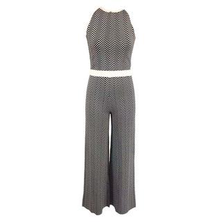 Bellemere New York  Jumpsuit Two-Tone Tencel Wool Blend Jumpsuit 