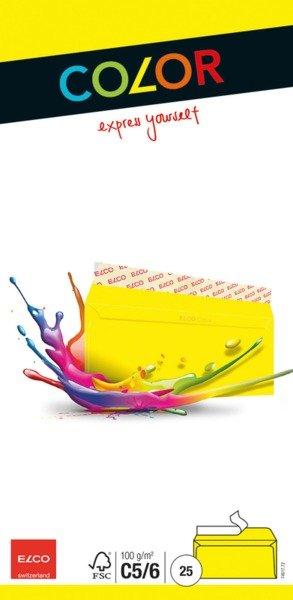 Image of ELCO Couvert Office o/Fenster C5/6 74617.72 100g, gelb 25 Stück ELCO Couvert Office o/Fenster C5/6 74617.72 100g, gelb 25 Stück