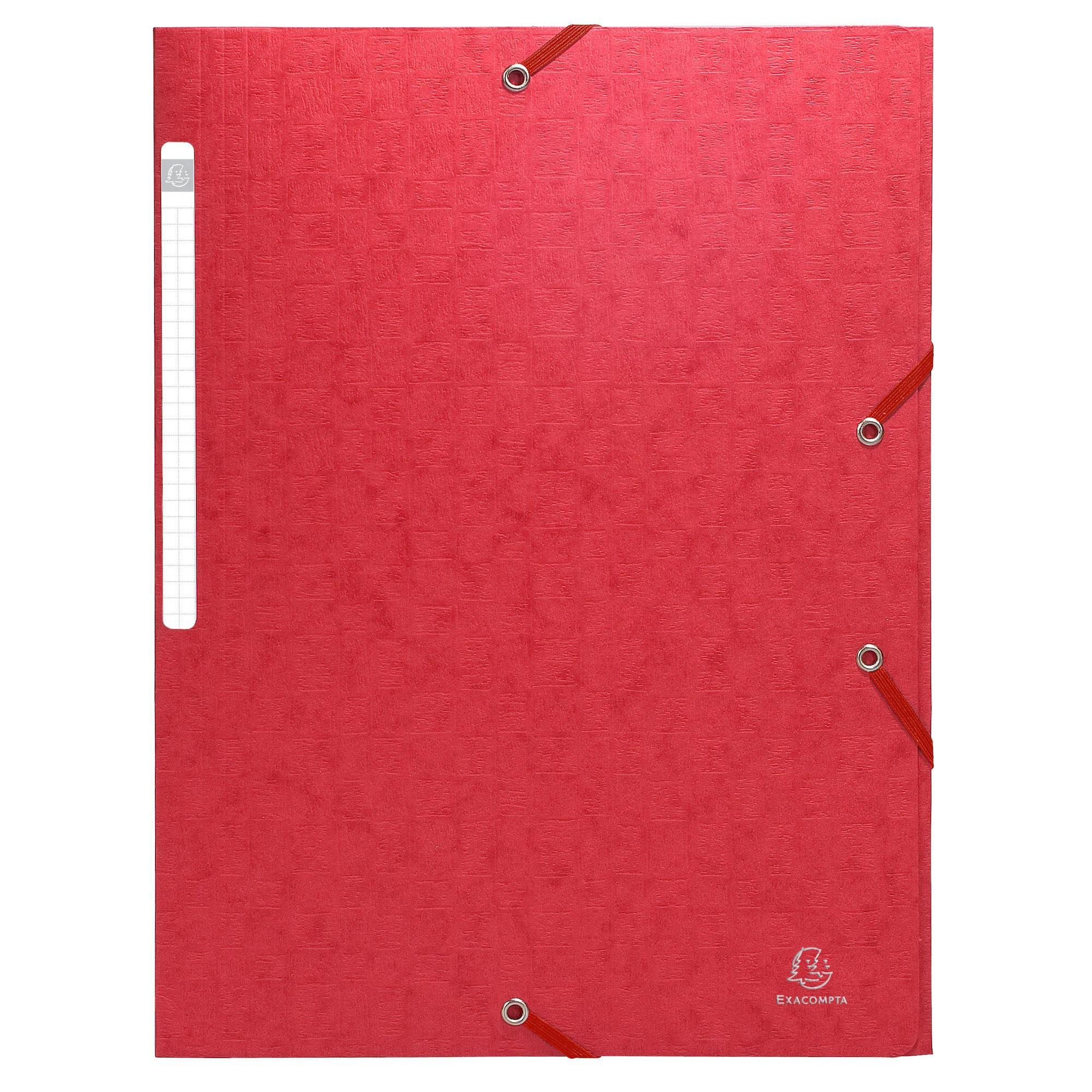 Image of Sammelmappe mit Gummizug und 3 Klappen aus Colorspan-Karton 425g/qm für Format DIN A4, Scotten - x 50 Sammelmappe mit Gummizug und 3 Klappen aus Colorspan-Karton 425g/qm für Format DIN A4, Scotten - x 50