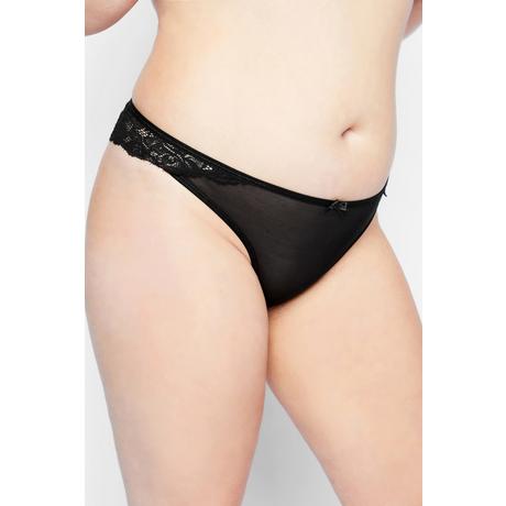 Ulla Popken  String, Spitze und Mesh, Ouvert 