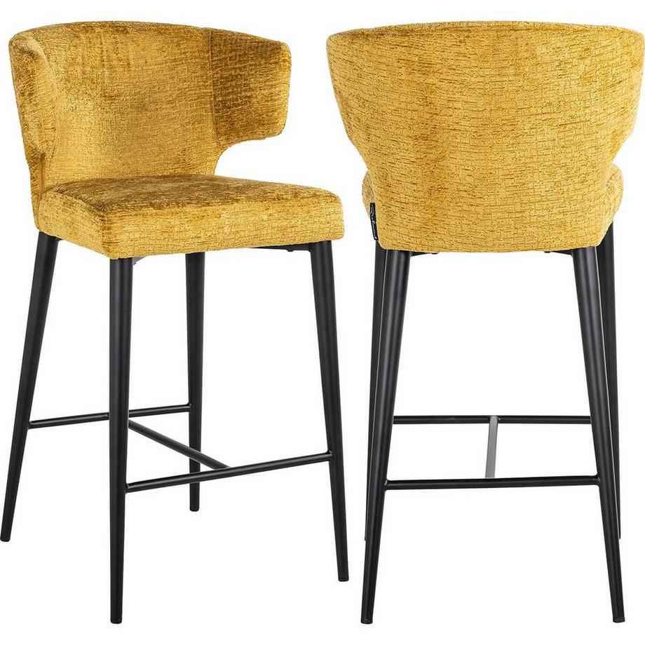 mutoni Chaise de bar Taylor mustard 94  