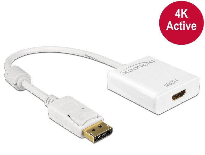 DeLock  DeLOCK 62608 Videokabel-Adapter 0,2 m DisplayPort HDMI Typ A (Standard) Weiß 