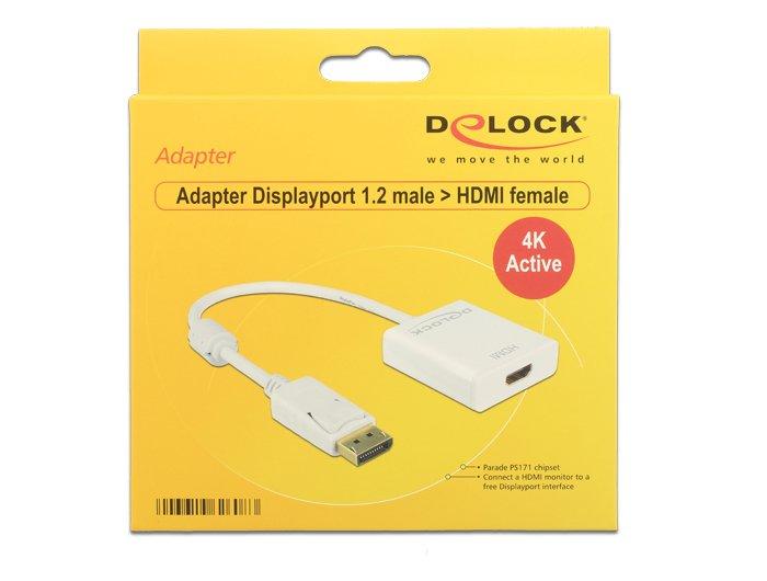 DeLock  DeLOCK 62608 Videokabel-Adapter 0,2 m DisplayPort HDMI Typ A (Standard) Weiß 