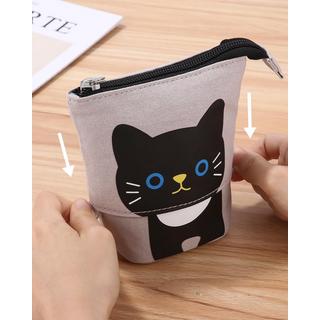 Only-bags.store Trousse à crayons zippée, trousse à crayons télescopique, trousse à crayons 2-en-1, adolescent  