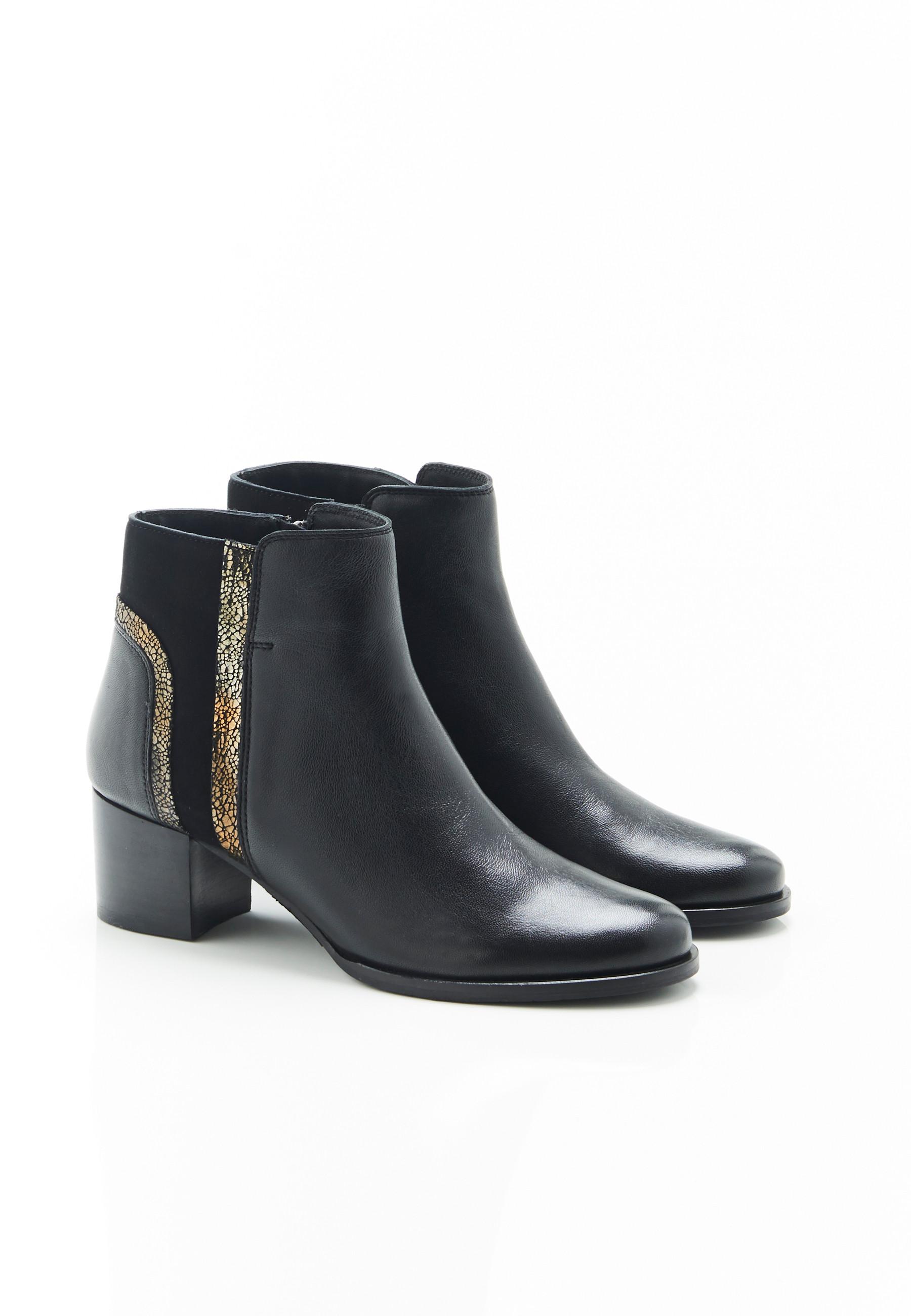 Image of Stiefeletten Mit Originellem Detail Thermolactyl Unisex Schwarz 39
