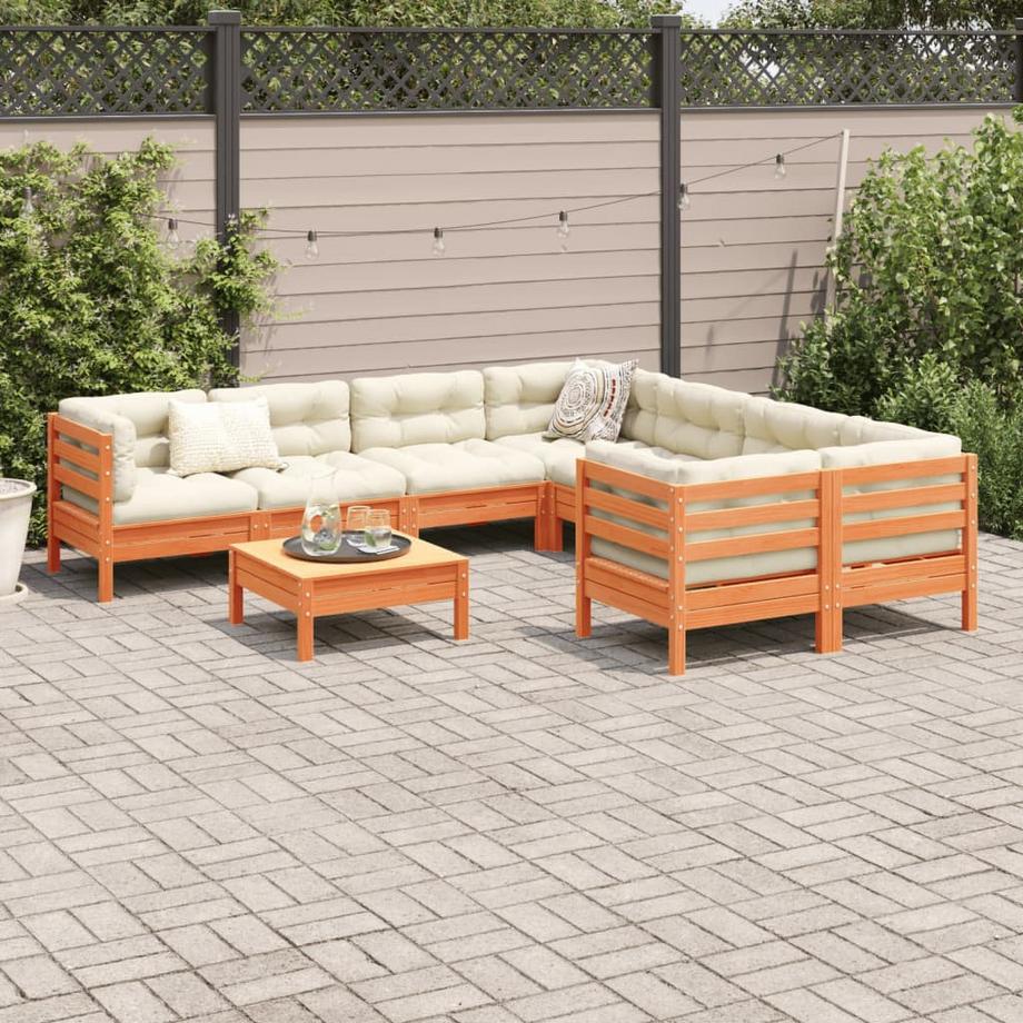 VidaXL Salon de jardin bois de pin  